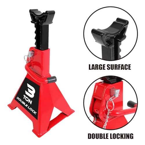 2 Ton Capacity Steel Car Jack Stands, 1 Pair F49195