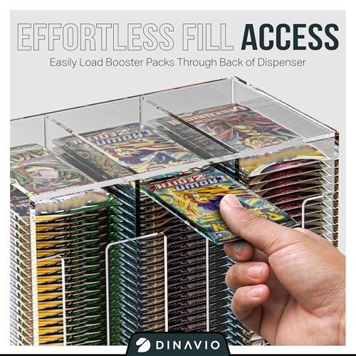 3-Slot Booster Pack Dispenser with Black Base N663