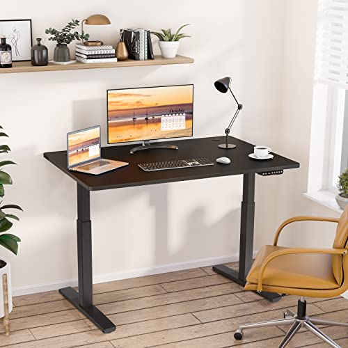Black Electric Stand Up Desk Frame with Adjustable Height P875089