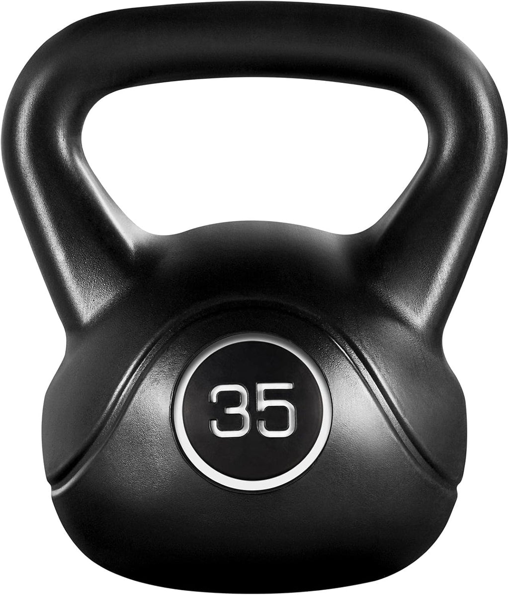 35lbs Kettlebell Weights with Wide Flat Base Textured Grip G120984