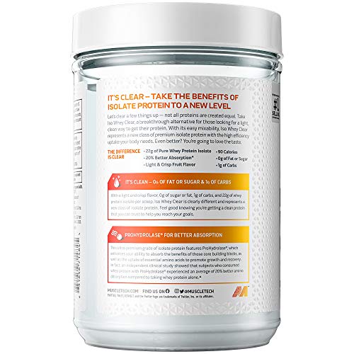 Whey Protein Isolate Powder Orange Dreamsicle 1.1lb 19 Servings L70354