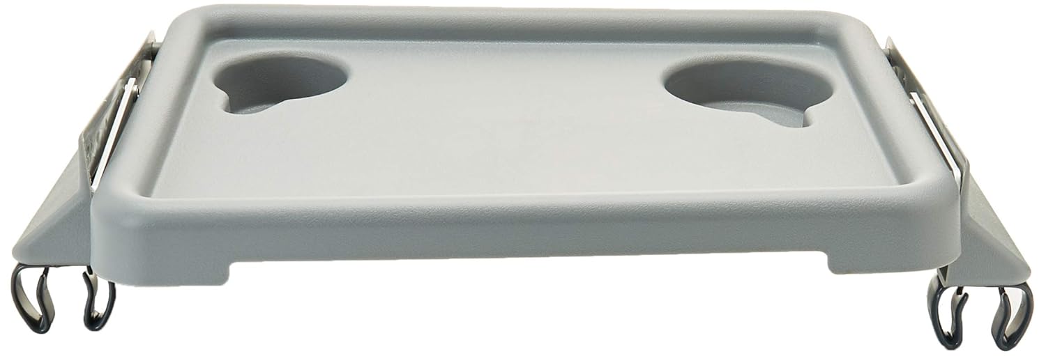 Grey Folding Walker Tray with Cup Holders T55481