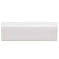 Bright White 2 in. x 6 in. Glazed Ceramic Bullnose Trim Tile S41381