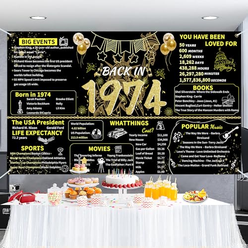Black Gold 70th Birthday Party Banner C52568