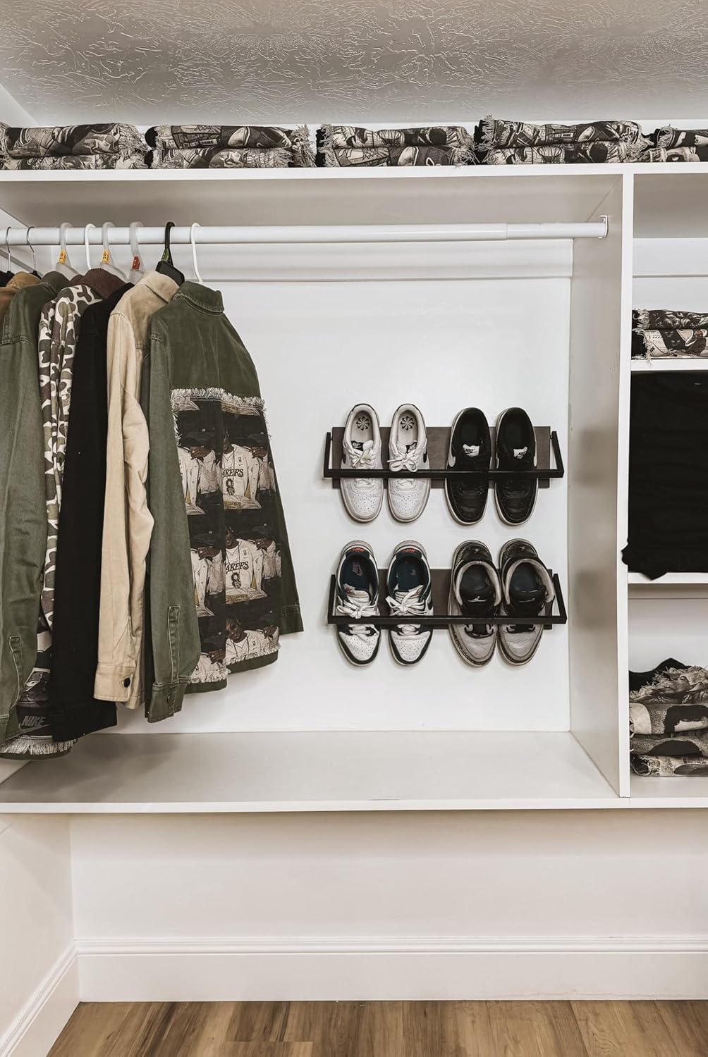 Set of 2 Wall Mounted Shoe Rack V3370