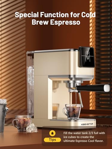 Espresso Machine with Milk Frother Steam Wand, 40oz Water Tank X2017
