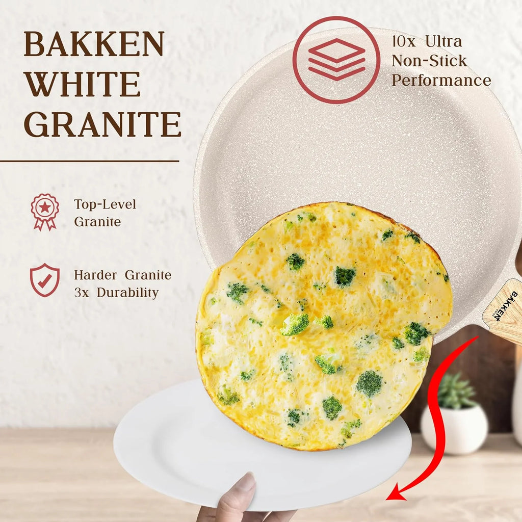 20-Piece Granite Non-Stick Kitchen Cookware Set X637