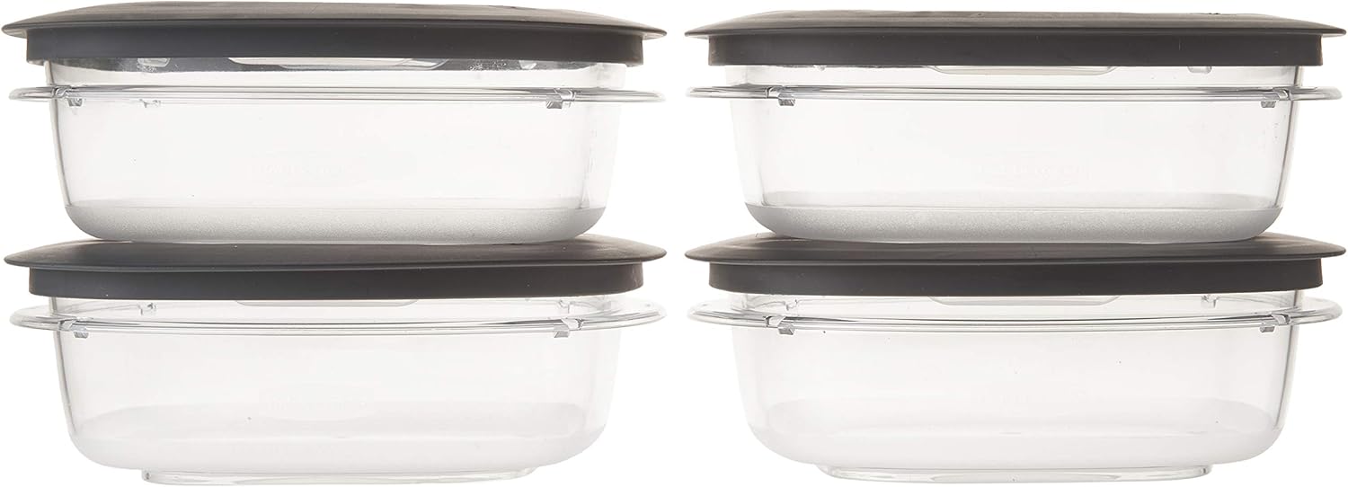 4 Pack Grey 3 Cup Food Storage Container P348970