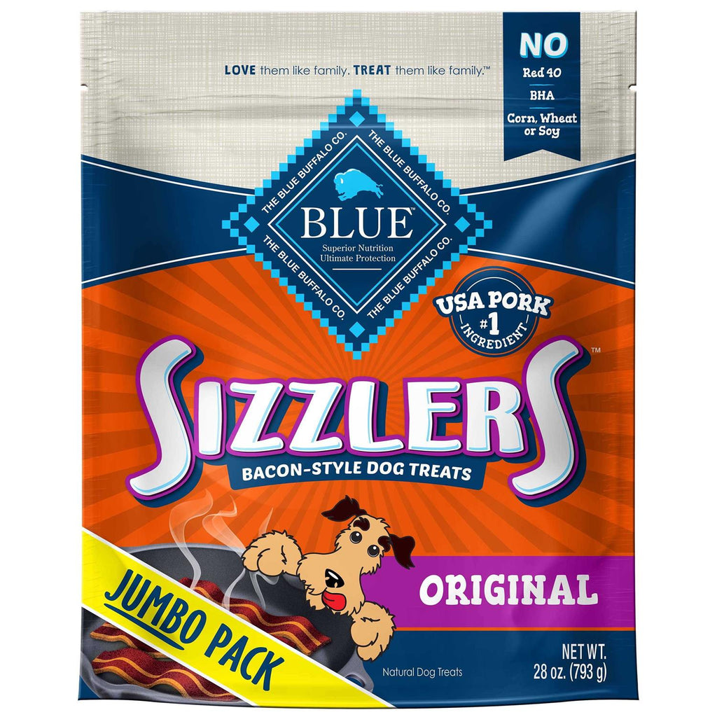 Blue Buffalo Sizzlers Bacon-Style Dog Treats O6557