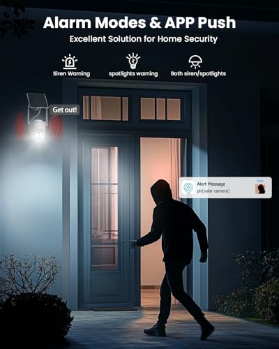 3MP Pan Tilt 360° WiFi Security Camera with Color Night Vision P14976