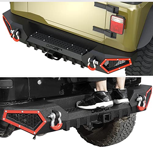 Front Bumper with Winch Plate Mounting & LED Lights & D-Rings O20987