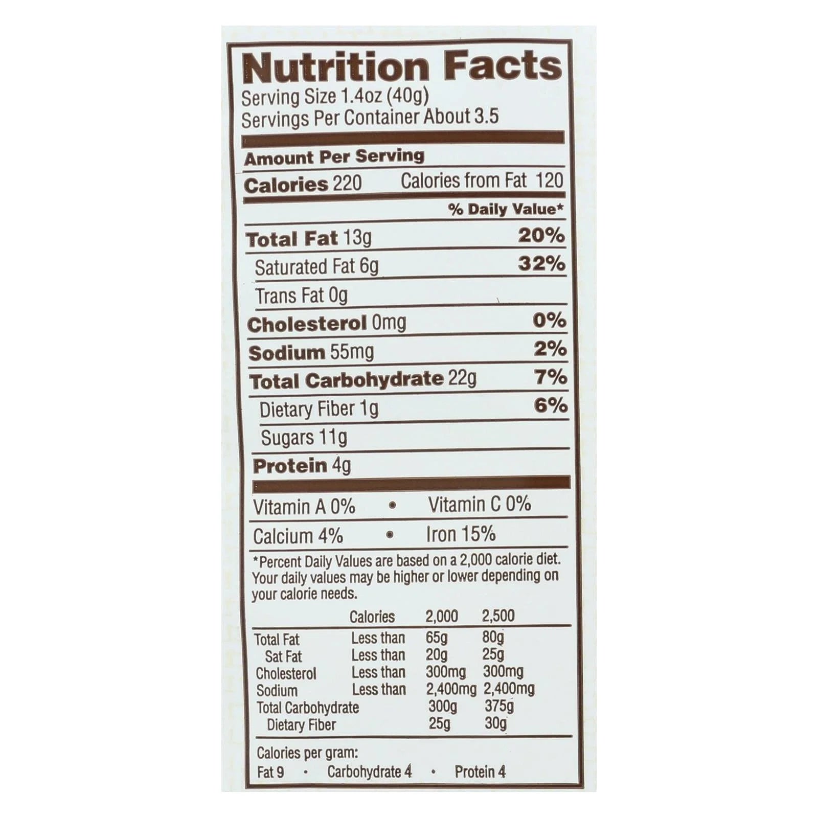12 Pack Dark Chocolate Almond Snack Bars With Sea Salt, 4.7 Ounce Bars F435