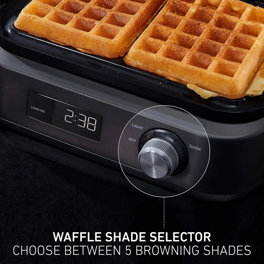 Dark Stainless Steel Waffle Maker I62692