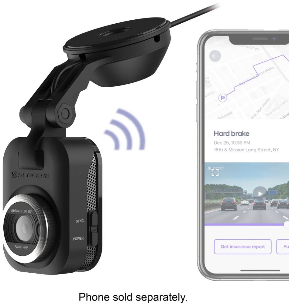 Black Smart Dash Camera K2549