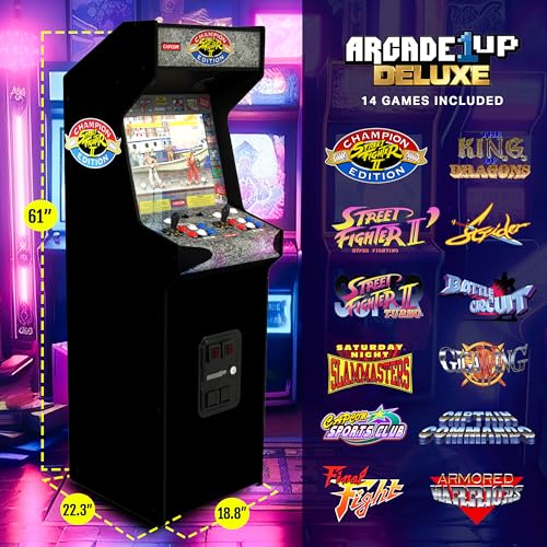 Compact 5' Tall Arcade Machine with 17" Screen, Black N6902