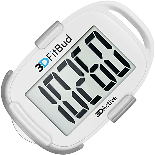 Simple Step Counter Walking 3D Pedometer with Clip and Lanyard V3386