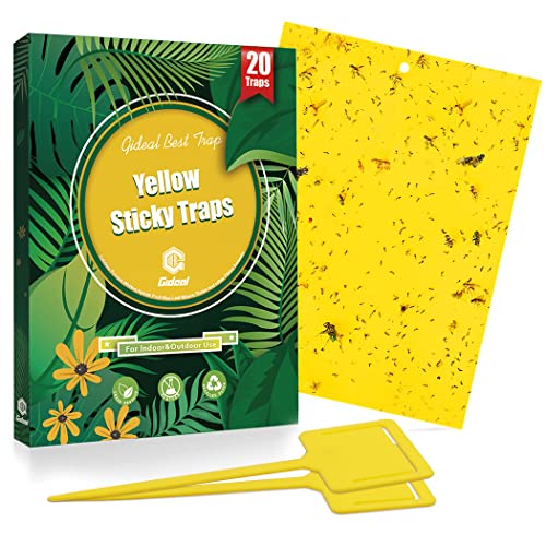 30-Pack Yellow Sticky Traps (6x8 Inches, 30pcs Twist Ties) U714
