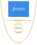 Italian 14K Real Gold Over 925 Sterling Silver Cable Chain Necklace 1.1mm 1.3mm 14 16 18 20 22 24 26 Inch L5101
