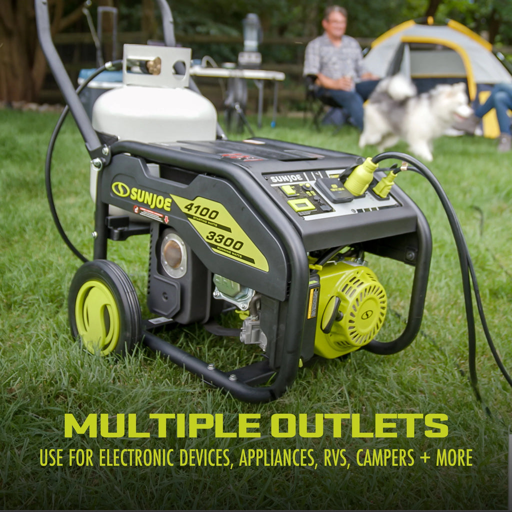 4100-Watt Portable Propane Generator with Cover M492182