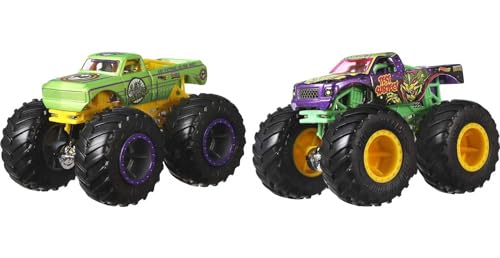 Hot Wheels Monster Trucks 2-Pack 1:64 Scale Vehicles A573