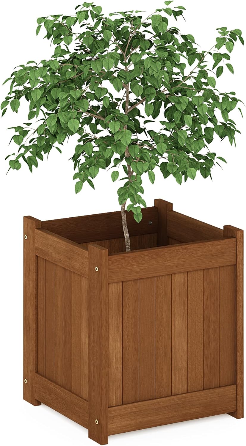Natural Hardwood Flower Box F6583
