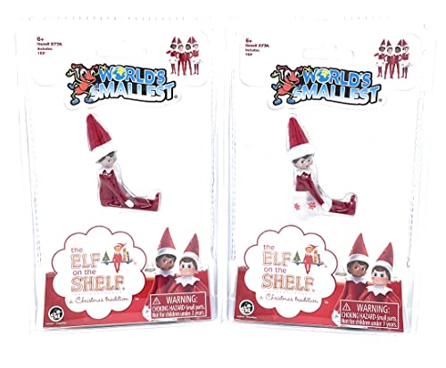 Elf on The Shelf Bundle Set of 2 Boy and Girl Light Tone - 4 Inches Tall O621