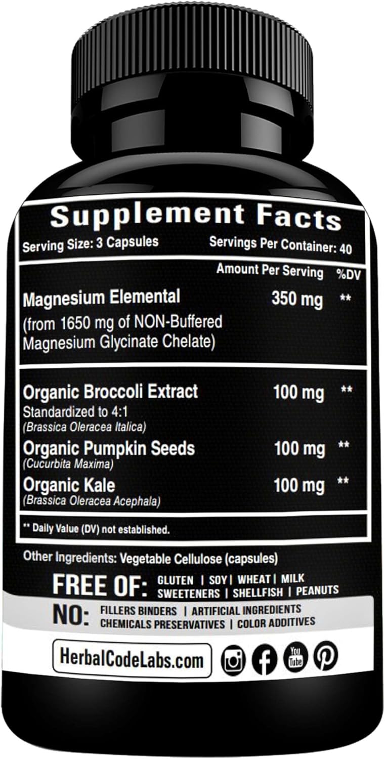 Magnesium Glycinate Capsules 350mg U26008
