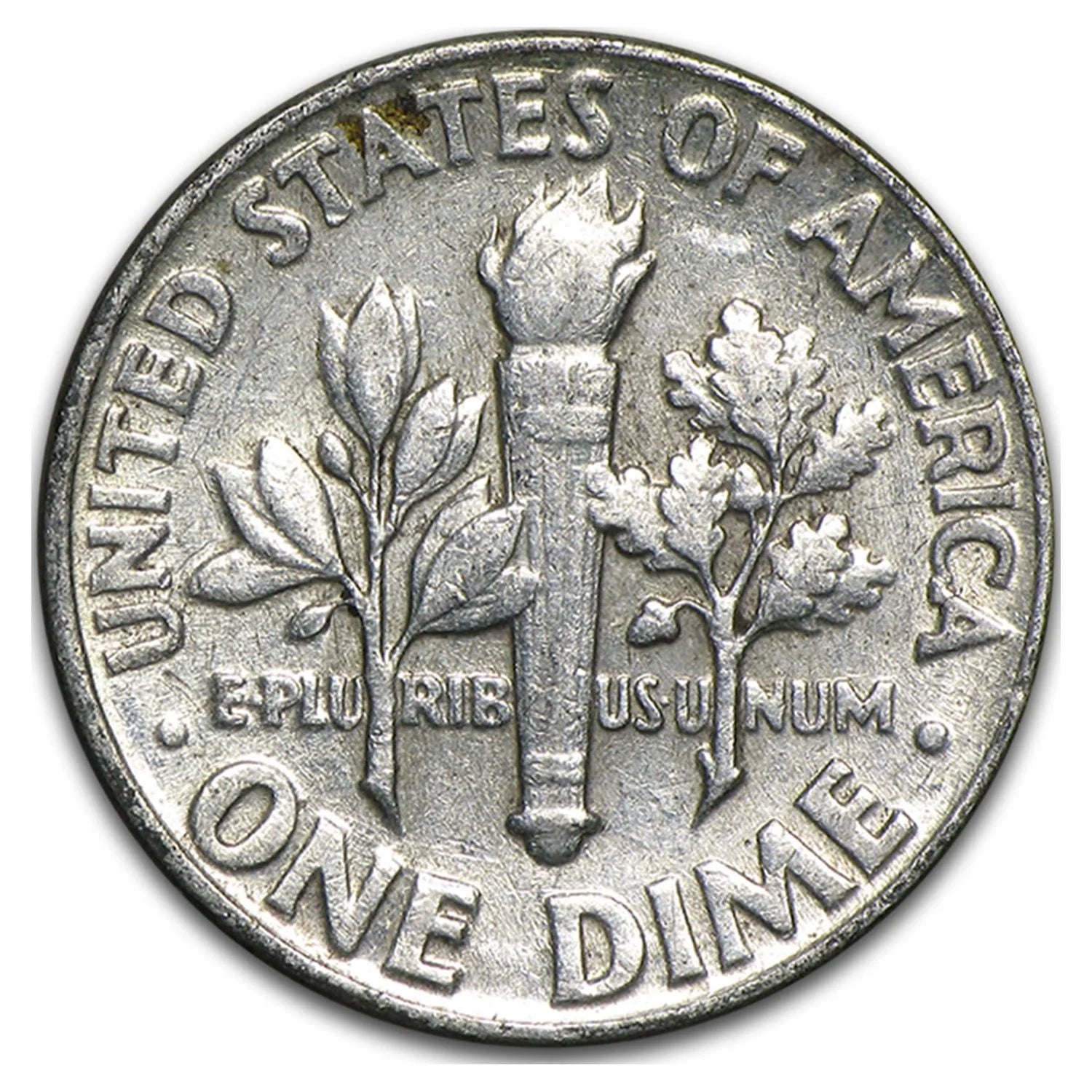 50-Coin Roll 90% Silver Roosevelt Dimes Avg Circ Y215