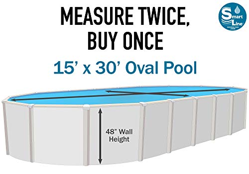 Oval Pool Liner 48-Inch Wall Height 25 Gauge Virgin Vinyl Y394