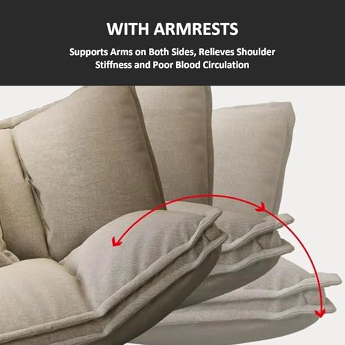 Cotton Linen Twin Size Folding Sofa Bed W714200