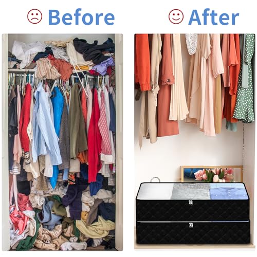 Grey 4 Pack Foldable Underbed Storage Bags E44816