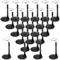 24 Pcs Adjustable Doll Stands with Expandable Waist Wire (White, Silver) C536775