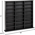 Black Triple Media Storage Cabinet R289