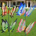 3D Large Butterfly Garden Stakes Decorations Outdoor Lawn Decorative Yard Decor Ornaments (Pack of 4) U140725