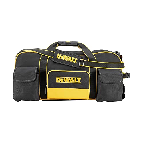 Yellow/Black Large 26-Inch Duffel Trolley Bag with Wheels C84039