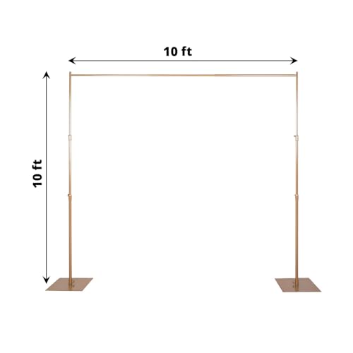 10ft x 10ft Heavy Duty Pipe and Drape Kit with Metal Steel Base H149
