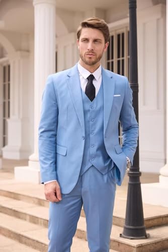 Mens 3 Piece Slim Fit Suit H760789