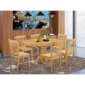 Oak Kitchen Dinette Table & 6 Chairs M874