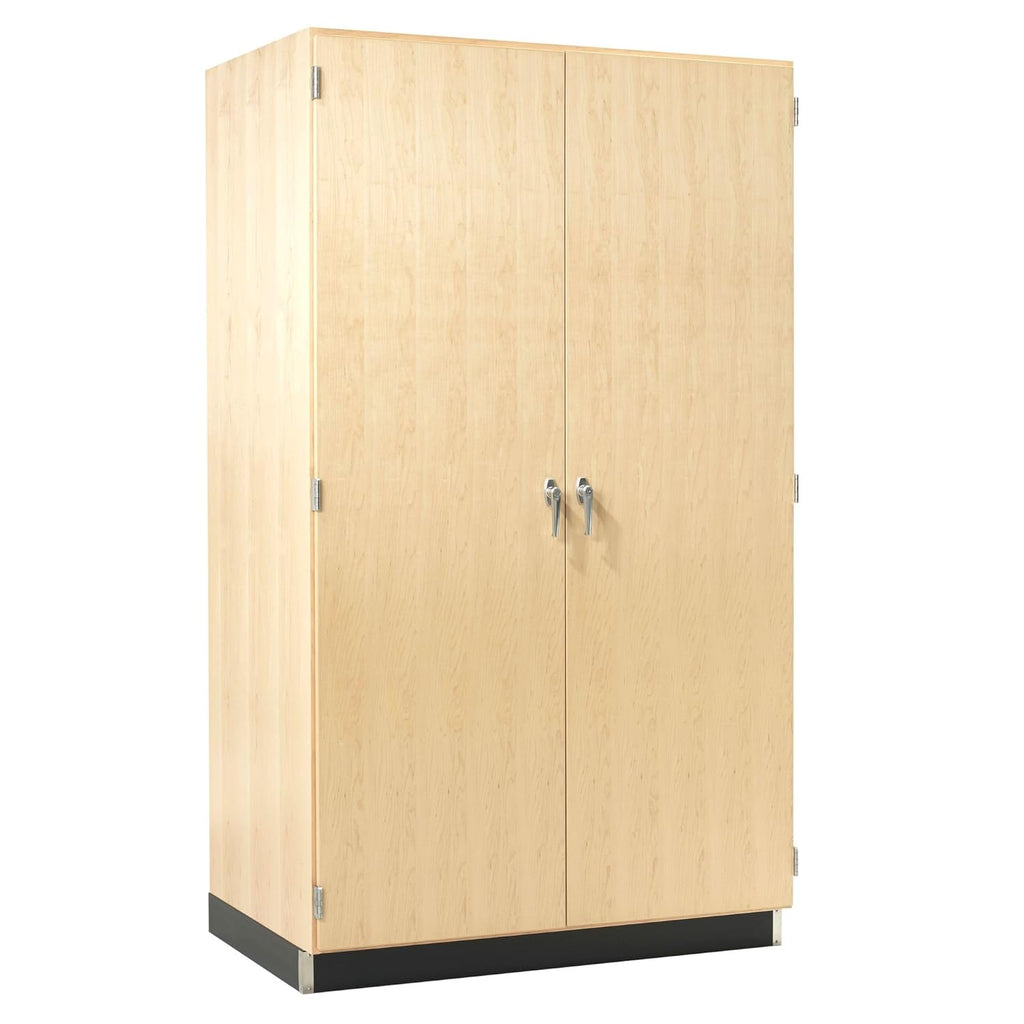 48"W x 30"D x 84"H Maple Storage Cabinet with 7 Drawers and Locking Double Doors B183