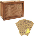 Wooden Savings Box with Coin Counter A4817
