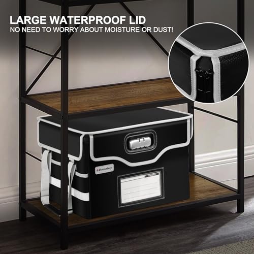 Fireproof Document Bag with Aluminum Foil Insulation, 4-Layer Fireproof File Box with Water-Resistant Zipper H1761