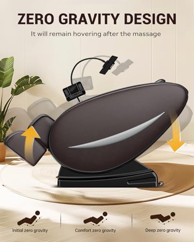 Black Faux Leather Full Body Massage Chair Recliner with Heat Therapy P77017