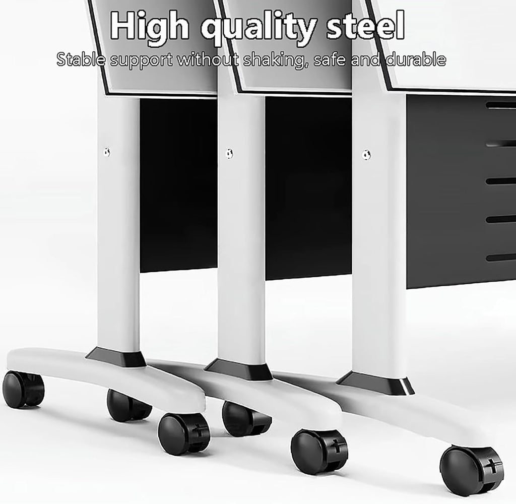 Foldable Mobile Training Table with Caster Wheels Q46013