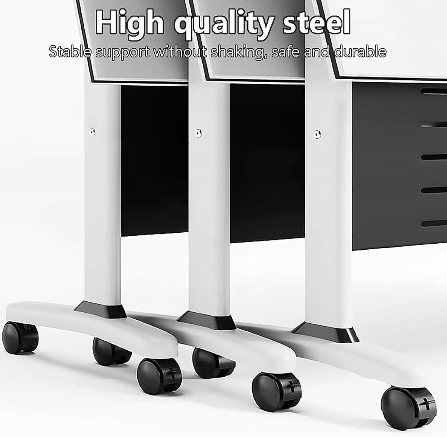 Foldable Mobile Training Table with Caster Wheels Q46013
