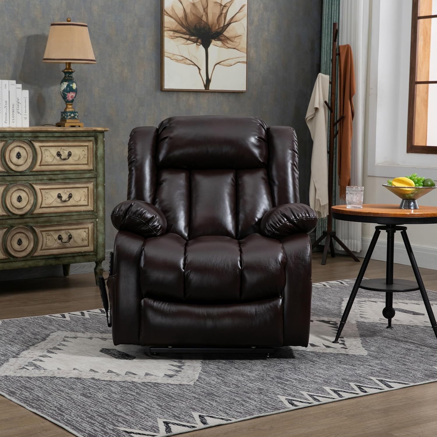 Dual Motor Electric Power Lift Recliner Chair with Massage and Heat C48613