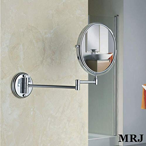 8-inch Two-Sided Swivel Wall Mounted Mirror with 3X/5X Magnification S9735
