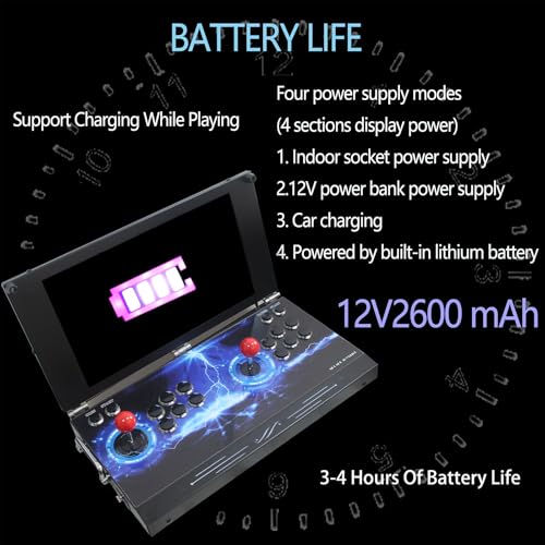 Hand-held Portable Arcade Game Console 17.5-inch HD Screen Dual Players A249