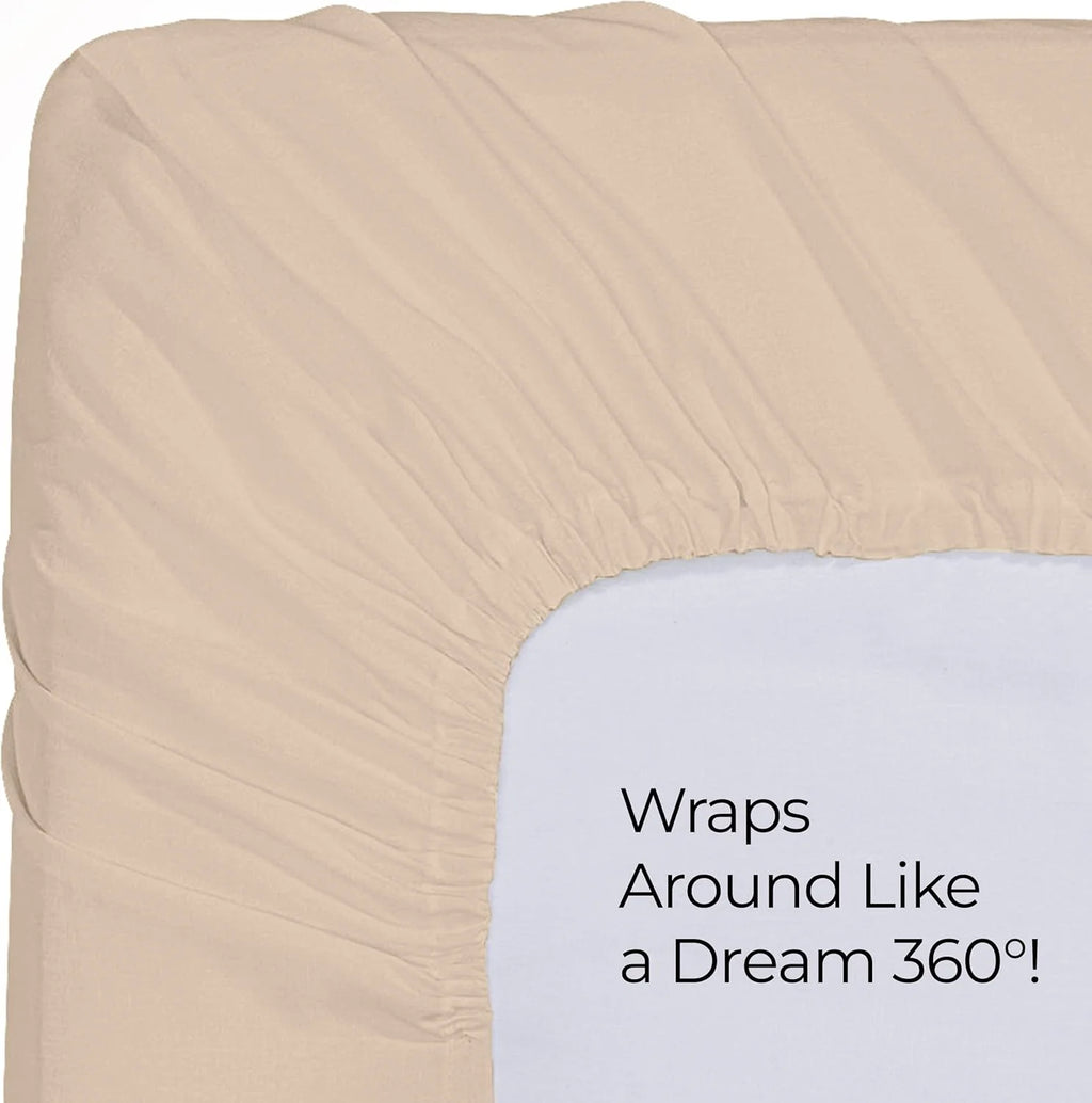 Queen Fitted Sheet - Deep Pockets - Soft Microfiber H210