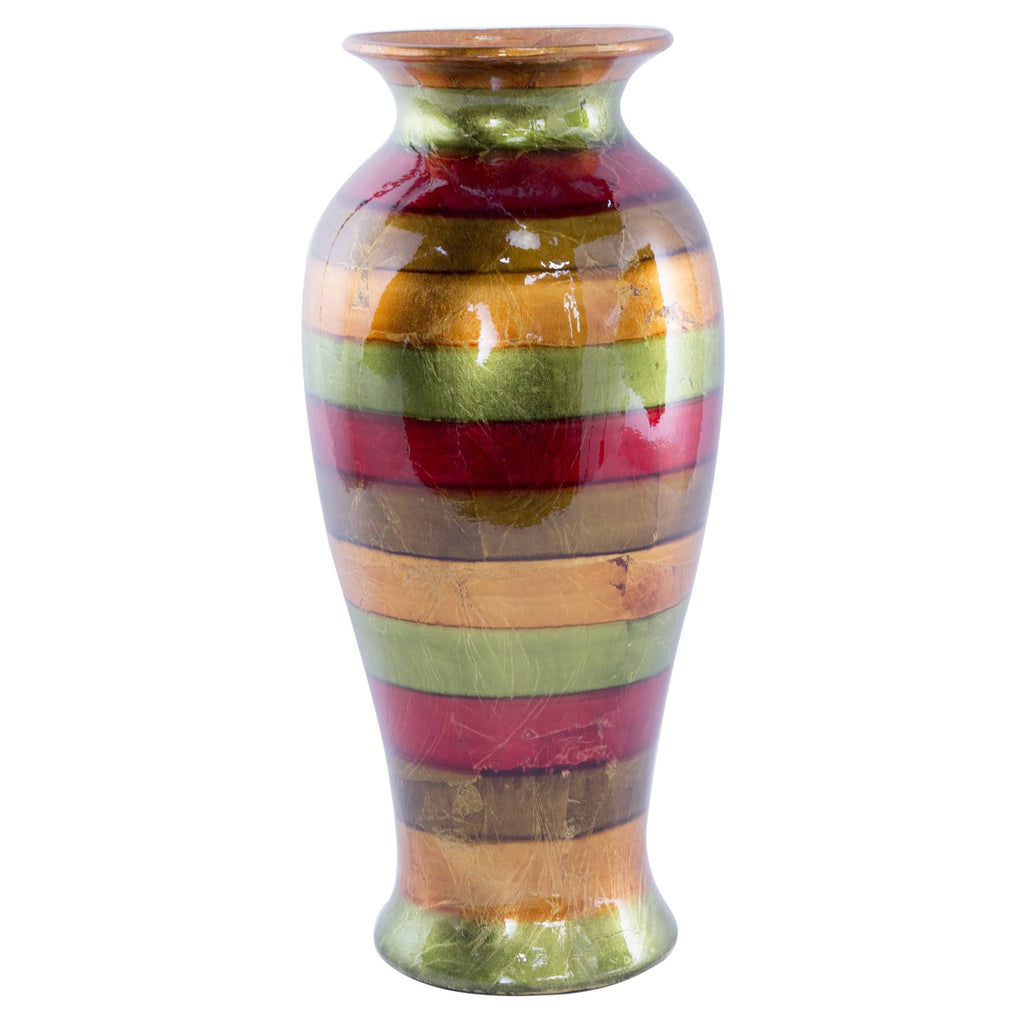 Red and Orange Ceramic Vase M2680