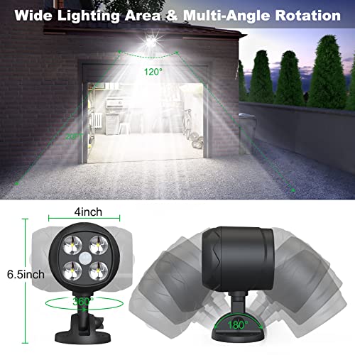 6000K LED Outdoor Security Lights (2 Packs) U554657